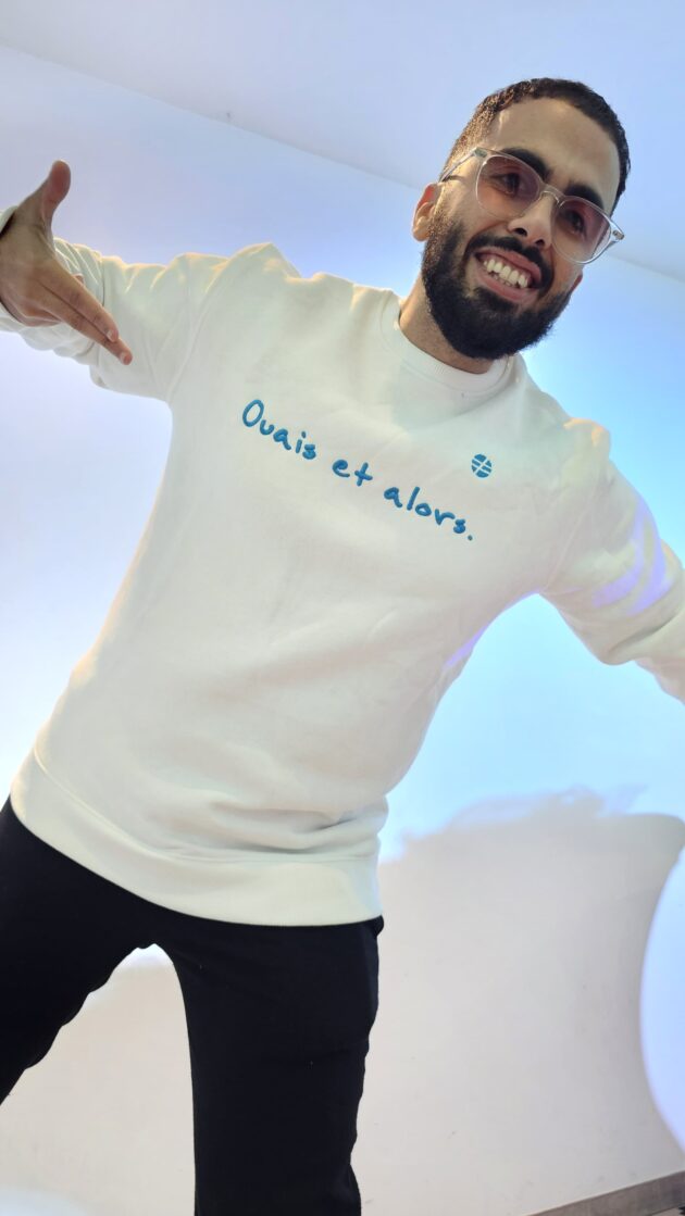 "Le Sacha" - Sweat Blanc Unisexe